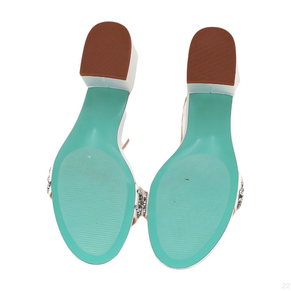 Blue by Betsey Johnson Womens SB-Mel Heeled Sandal, Ivory, Size 8 M - Picture 3 of 8